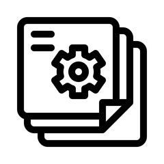 Project Note line icon