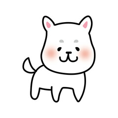 昔話のはなさかじいさんに出てくる犬（シロ）