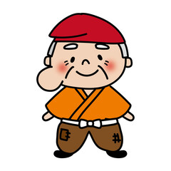 こぶとりじいさんの優しいおじいさん