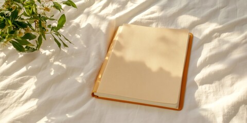 self-care routine, contemporary bedroom featuring a person reflecting on self-growth and love on singles awareness day, with a warm sunset backdrop and space for text