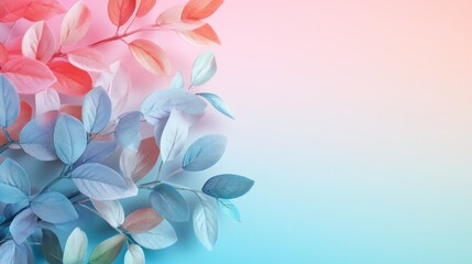 Obraz premium new trends background concept with copy space. colorfully of plants concept.