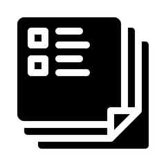 Document Note glyph icon