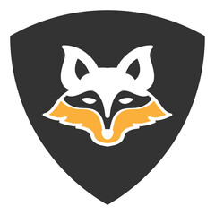 Obraz premium fox head vector logo illustration design