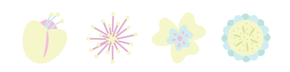 flower piece in flower garden