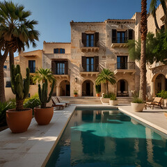 Fototapeta premium Architecture and outdoors blend