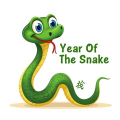 Fototapeta premium Happy Year Of The Snake! Celebrate the Chinese Zodiac!