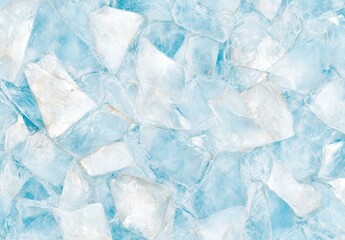 Fototapeta premium 氷のかけらが広がる冷たい背景