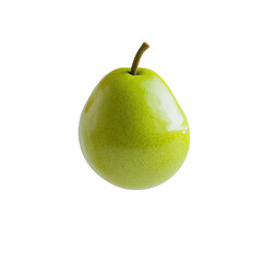 An Invitingly Fresh and Juicy Green Pear Presented in a Stylish and Minimalist Way