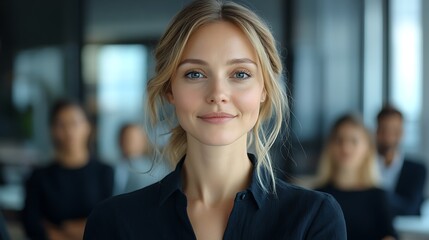 Business meeting insights modern office portrait professional focused