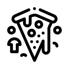 Pizza Slice line icon
