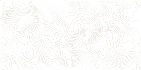 Abstract black and white topographic contours lines of mountains. Topography map art curve drawing. vector illustration.