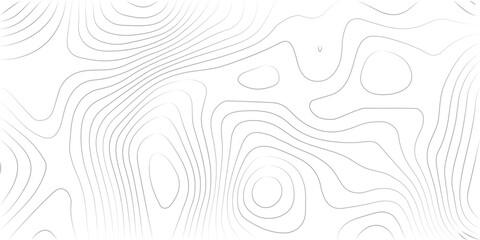 Abstract black and white topographic contours lines of mountains. Topography map art curve drawing. vector illustration.