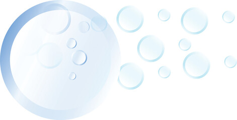 Vector abstract background. Round spots and balls on other colours background. Design template for banner, card, cover, poster.