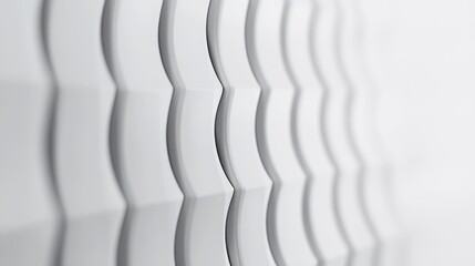 Obraz premium Abstract Wavy Pattern in Soft White Tones for Modern Design Backgrounds