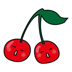 ぼーっとするサクランボ