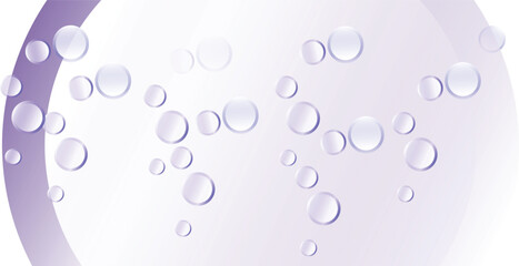 Vector abstract background. Round spots and balls on other colours background. Design template for banner, card, cover, poster.