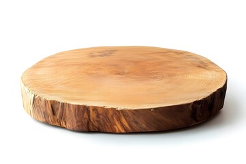Round Wooden Slice Natural Wood Grain Texture