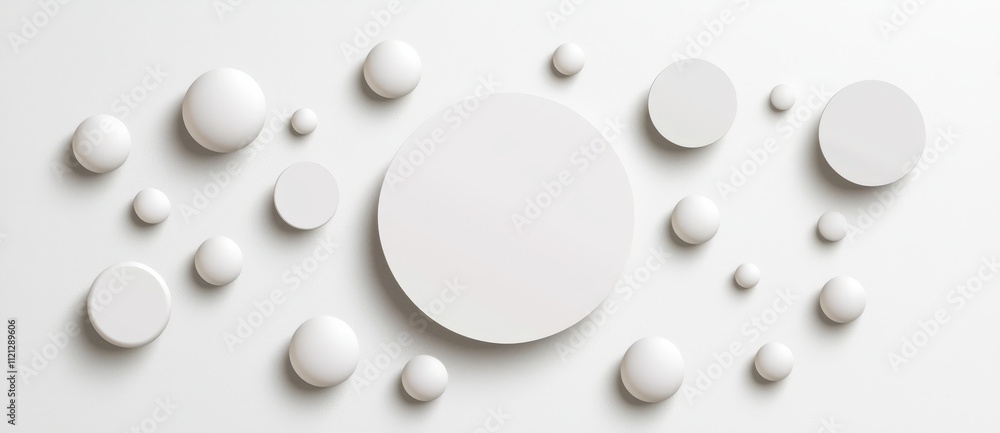 Poster modern realistic set of gray ellipse gradients, light round shadows with soft edges on transparent b