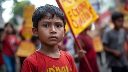 A Child's Perspective on a Protest