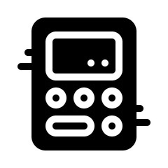 Calculator glyph icon