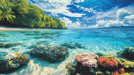 Exploring vibrant coral reefs tropical beach nature photography ocean environment scenic viewpoint