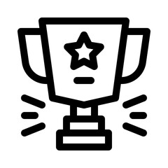 Trophy line icon