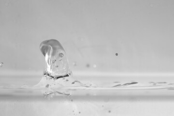 wasser tropfen spritzen spritzer schwarzweiß