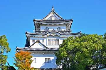 岸和田城の天守閣　大阪府岸和田市