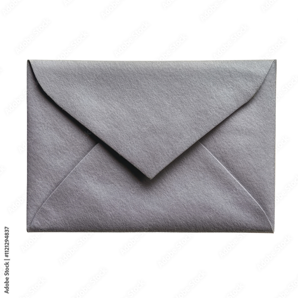 Poster gray envelope on white background for mail and communication use
