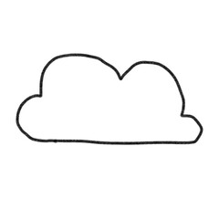 cloud icon on white