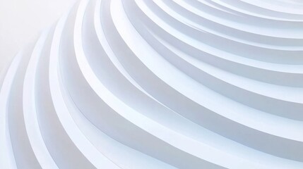 Obraz premium Abstract White Waves with Curved Lines and Soft Light Background