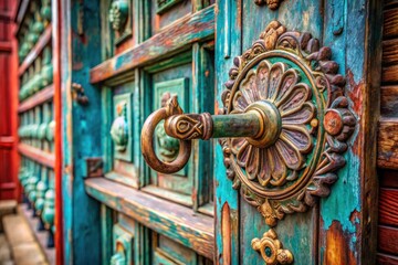 Butte Montana Chinese Immigrant History:  Antique Door Hardware Architectural Detail