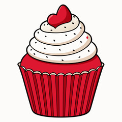 cupcake with cherry