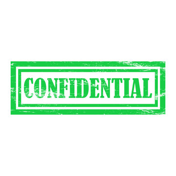 Confidental Rubber Stamp grunge