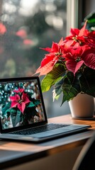 Celebrating National Poinsettia Day with Tech and Nature Christmas, New Years, and Thanksgiving Inspiration