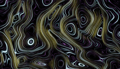 Abstract background with swirling lines and concentric circles creating a psychedelic effect