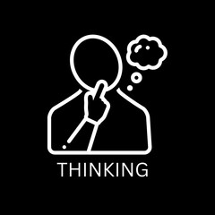 head silhouette with gear