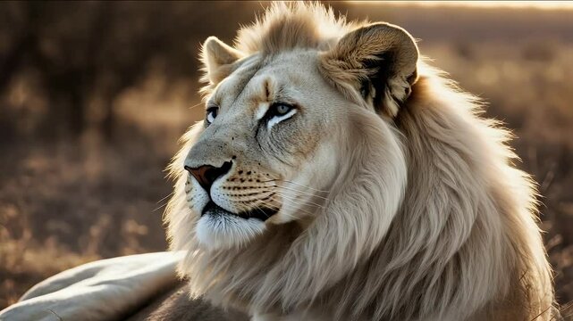 a huge male white 4k lion lying portrait south africa lioness amazing power 