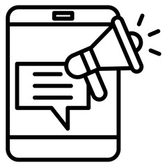 advertising single icon