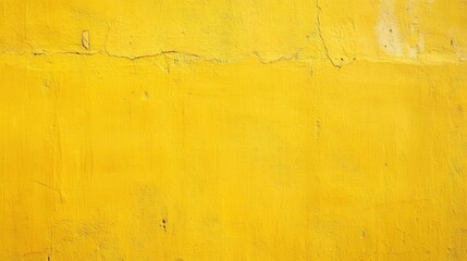 Bright Textured Yellow Wall Surface with Subtle Imperfections and Cracks