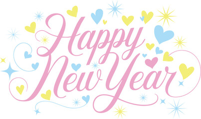 New Year Logo Design Vector Illustration