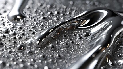 light liquid silver closeup as a background