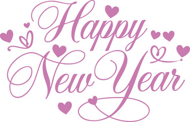 New Year Logo Design Vector Illustration