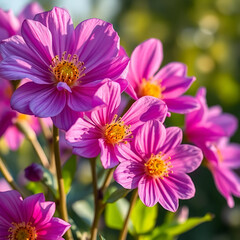 pink and white flowers