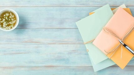 Celebrating National Letter Writing Day with Colorful Envelopes and Tea for Valentines and Friendship Day