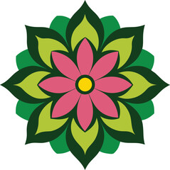  Flower Patten design vector illustration