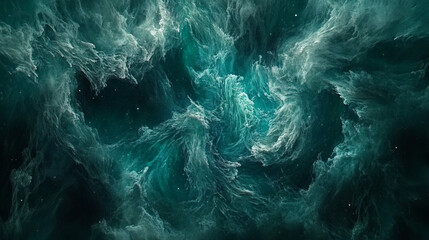 Obraz premium Teal Nebula