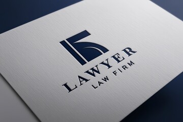 A modern sophisticated law firm logo design