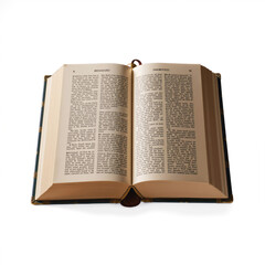 Obraz premium Open antique book displaying faded pages with decorative spine