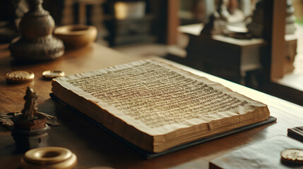 Holy Indian Textbook - Sacred Scriptures Reflecting Spiritual Wisdom and Cultural Heritage